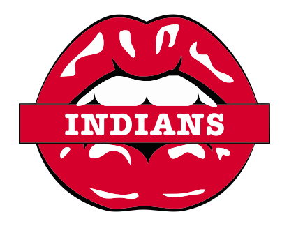 Cleveland Indians Lips Logo vinyl decal